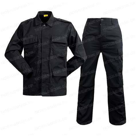 Swat Us Army Black 4 Pocket Bdu Uniform Shirt Pants For 2834