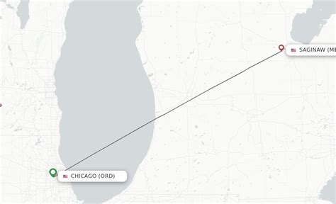 Direct (non-stop) flights from Chicago to Saginaw - schedules ...