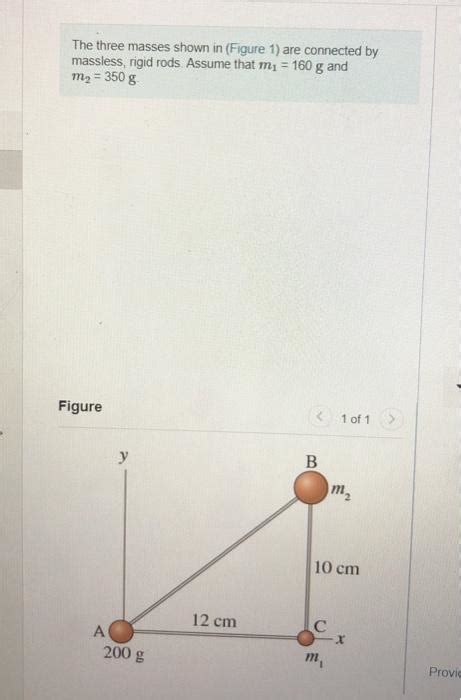 Solved The Three Masses Shown In Figure Are Connected By Chegg