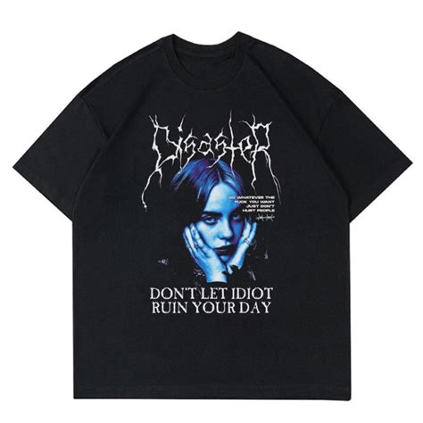 Billie EILISH T Shirt Front DESIGN Billie EILISH VINTAGE T SHIRT