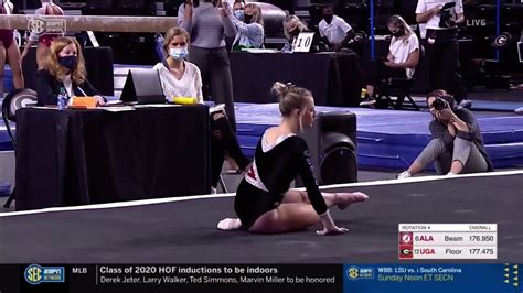 Rachel Baumann Floor Georgia Vs Alabama 2021 9 900 Youtube