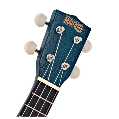 Mahalo Kahiko Soprano Ukulele Smile Transparent Blue At Gear Music