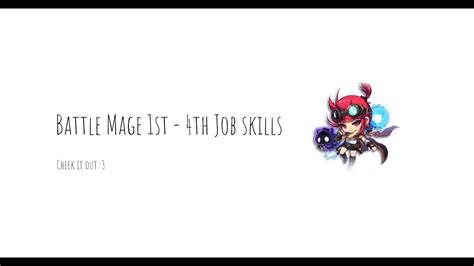 Maplestory M Battle Mage 1st 4th Job Skills Youtube