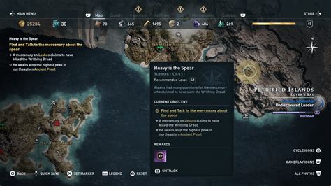 Ac Odyssey Heavy Is The Spear Quest Walkthrough