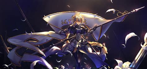 Saber From Fate Stay Knight Fate Grand Order Fate Series Jeanne D Arc Spear Hd Wallpaper