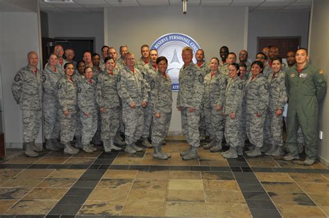 460 SW Command Chief Visits ARPC Says Farewell Air Reserve Personnel