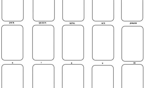 Playing Card Templates - Free Download | Printable Playing in Free ...