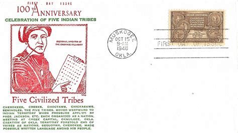 1948 FDC 972 3c Indian Centennial WCO United States General