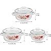 Amazon Yardwe 3pcs Enamel Stockpot With Lid Floral Retro Cooking