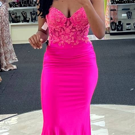 Jovani Dresses Hot Pink Prom Dress Poshmark