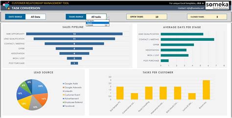 Crm Excel Template Customer Relationship Management Database Etsy