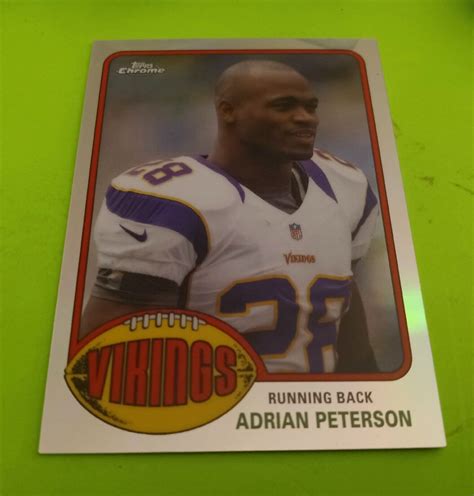 2015 TOPPS CHROME T60 AP ADRIAN PETERSON 1976 STYLE REFRACTOR VIKINGS