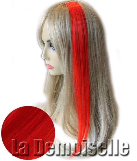 20"/22" Clip-in Straight Synthetic Hair Extensions, Bright Red | Splash ...