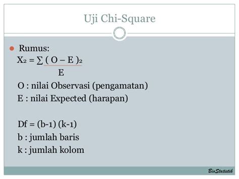 Uji Chi Square Secara Manual Dan Spss