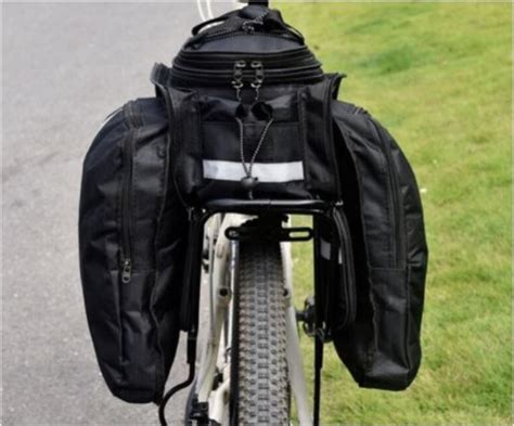 Bagageiro Garupa Bike Traseiro Bolsa Alforge Duplo Viagem