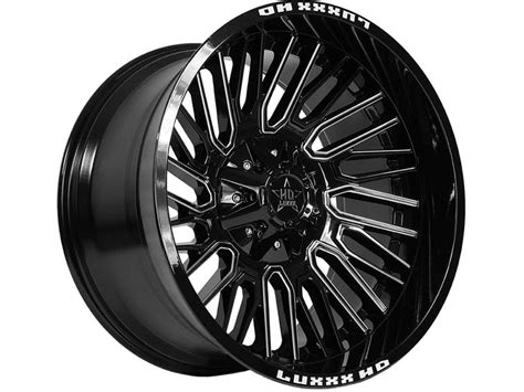 Luxxx Hd Milled Gloss Black Lhd Wheels Realtruck