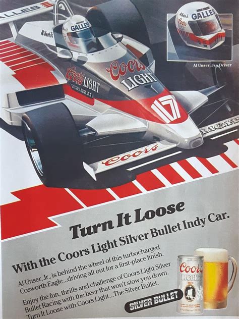 Coors Light Racing Coors Light Beer Ad Vintage Beer