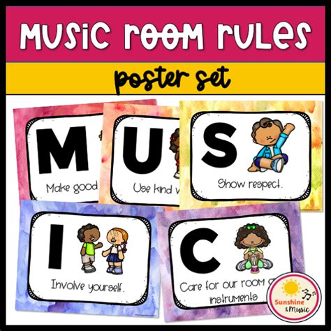 Music Class Rules - Sunshine and Music