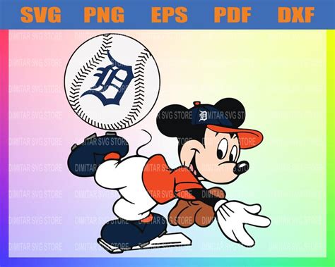 Detroit Tigers Mickey Svg, Eps, Png, Dxf, Pdf, Baseball SVG files, Det | New york mets logo ...