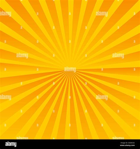 Sun Rays Orange Background Sunrise And Sunset Stock Vector Image Art