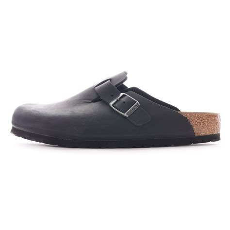 Birkenstock Boston Oiled Leather Black 59461 Blk Boston Nu