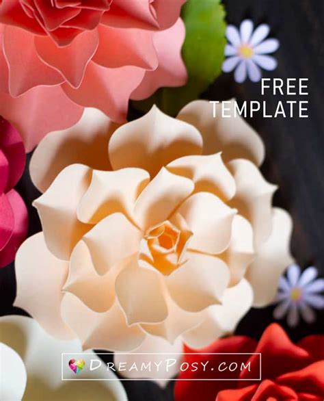 Free Paper Flower Templates For Silhouette