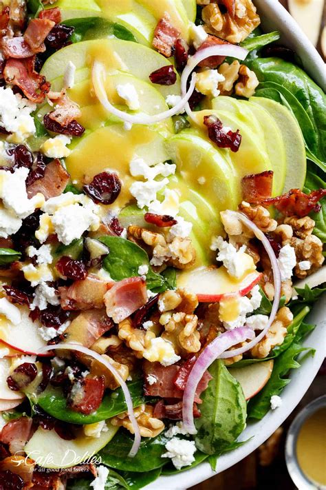 Honey Dijon Apple Bacon Cranberry Salad Cafe Delites