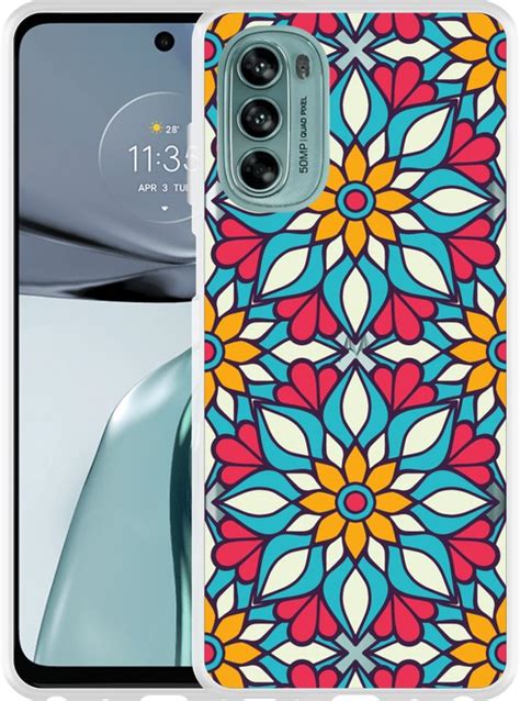 Cazy Hoesje Geschikt Voor Motorola Moto G62 5G Robuuste Mandala Bol