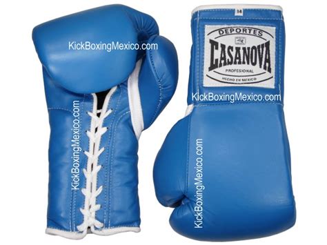 Guantes Boxeo Profesionales Agujeta Casanova Piel Kick Boxing Muay