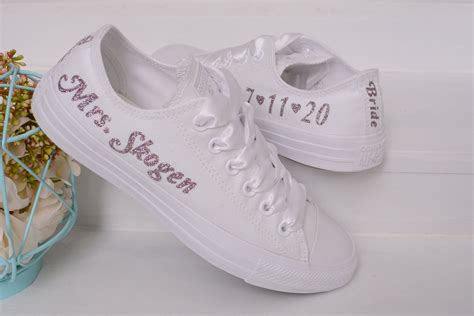 Custom Wedding Converse For Bride