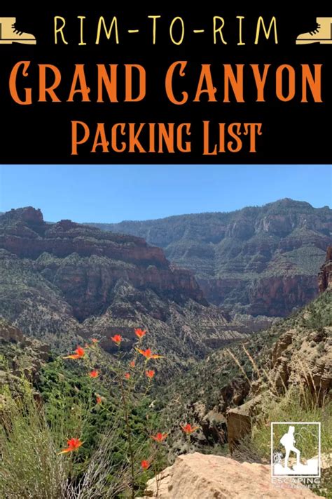 A Rim To Rim Grand Canyon Packing List Escaping The Midwest Grand