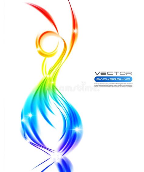 Vector Awesome Abstract Colourful Waves On White Background Stock