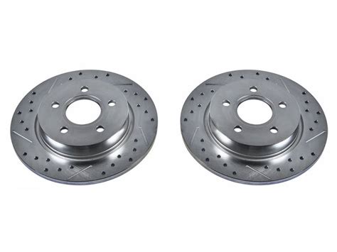 Power Stop Drilled And Slotted Rear Brake Rotors Pwr Ar85145xpr 2013