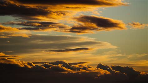 clouds, backlit, dark, sunset, dusk, 4k HD Wallpaper