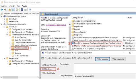 Prohibir El Acceso Al Panel De Control Y Configuraci N A Trav S De Una Gpo