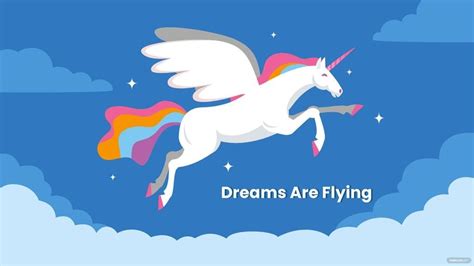 Flying Unicorn Wallpaper in Illustrator, SVG, JPG, EPS, PNG - Download ...