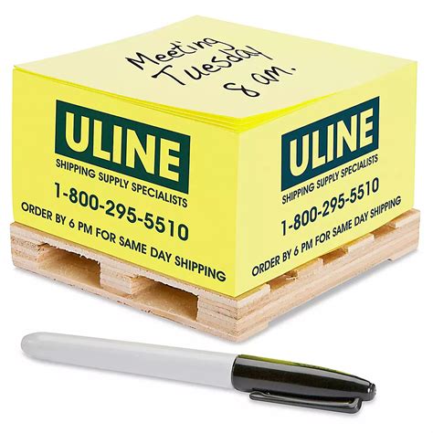 Uline Pallet Notes - Yellow S-14864 - Uline