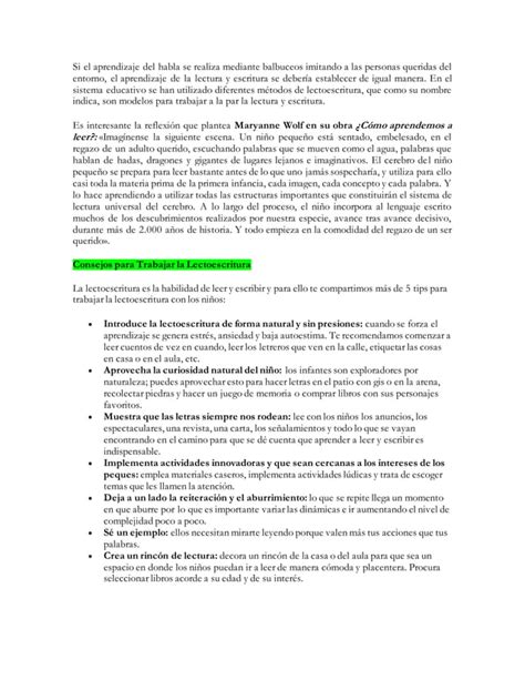 I Unidad Didactica De La Lectoescritura PDF