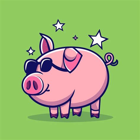 Premium Vector | Cute pig vector