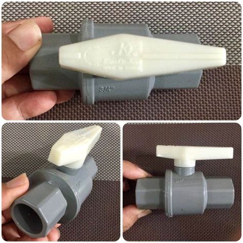 Stop Kran Ball Valve Pvc Inch Kdj King Da Jeng Made In Taiwan