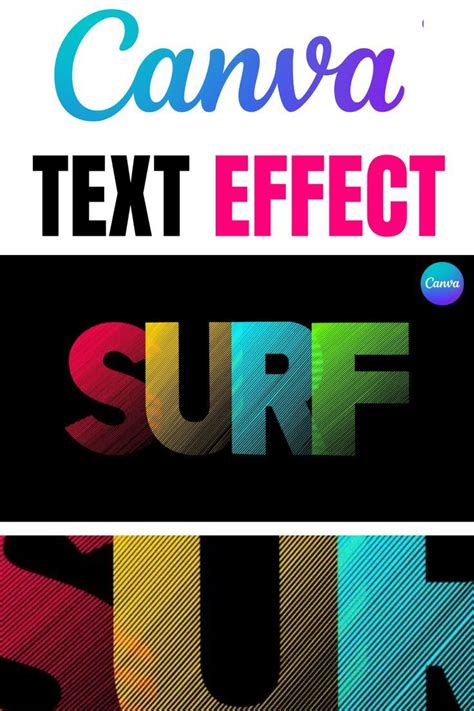 Canva Text Effect Tutorial Colorful Text Effect In Canva Typography