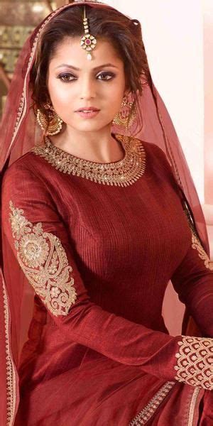 Madhubala Designer Anarkali Suit Drashti Dhami Silk Embroidered Salwar