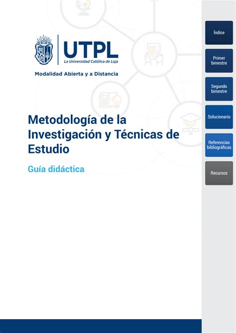 PDF Metodología de la Investigación y Técnicas de Estudio Guía didáctica