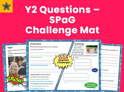 Y2 Questions Spag Challenge Mat Teaching Resources