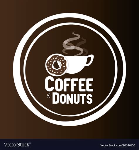 Delicious Coffee Cup And Donuts Royalty Free Vector Image