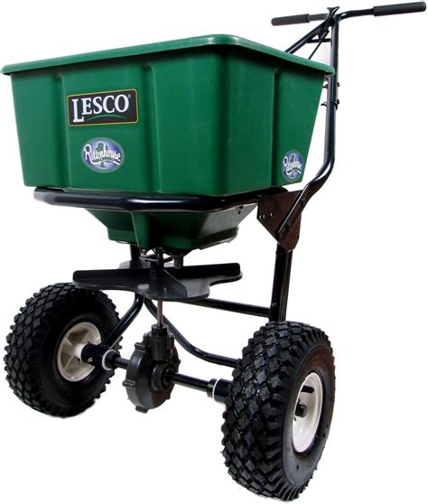 Handy Lb Wheeled Push Lawn And Fertiliser Spreader Ths Garden