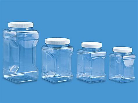 Plastic Grip Jars Clear Plastic Grip Containers In Stock Uline Jar