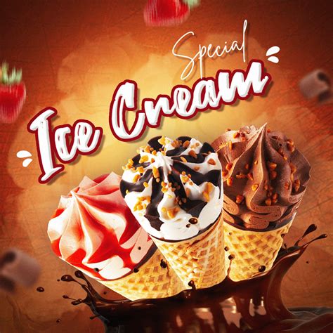 Ice Cream Poster On Behance