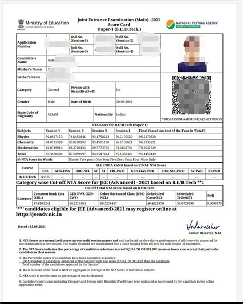 Jee Main Session Result Out Live Jeemain Nta Nic In