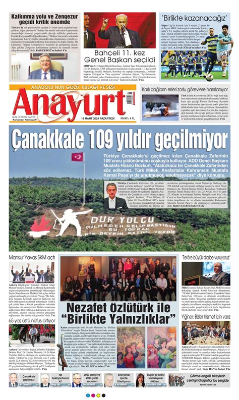 Anayurt Gazetesi Anayurt Man Et Oku Haberler Mart